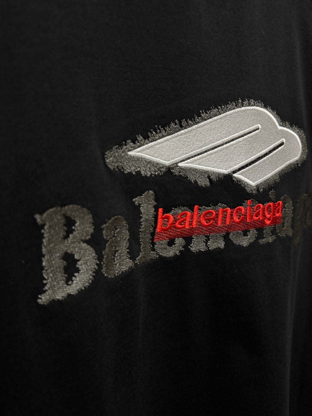 Stacked Embroidery 3D Stereoscopic Embroidery Short Sleeve