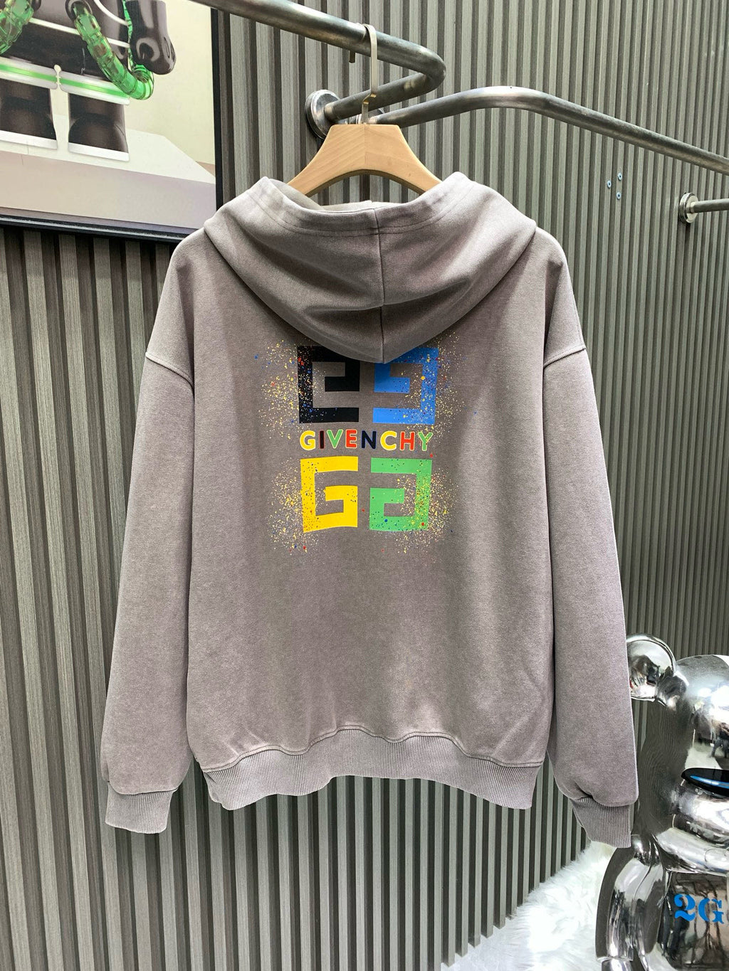 New autumn and winter vintage washed hooded sweatshirt