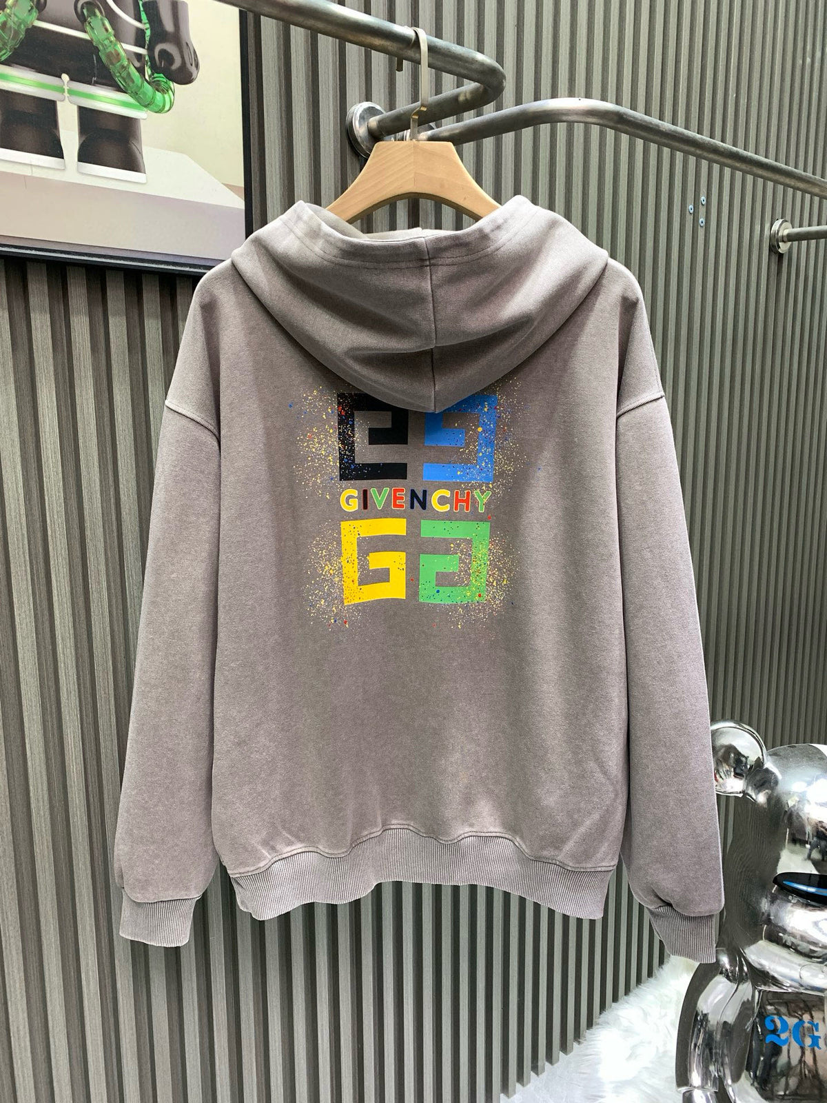 New autumn and winter vintage washed hooded sweatshirt