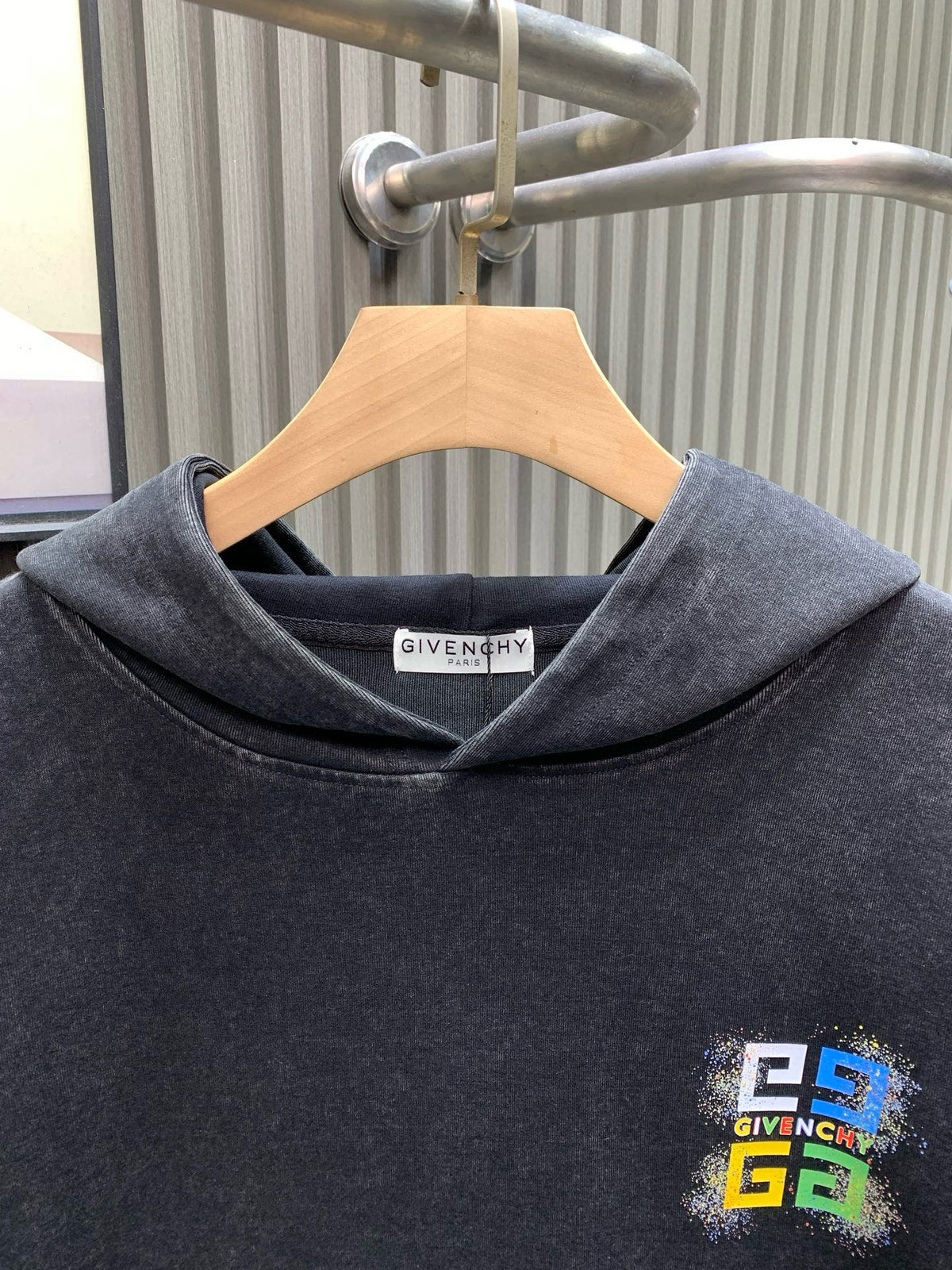 New autumn and winter vintage washed hooded sweatshirt