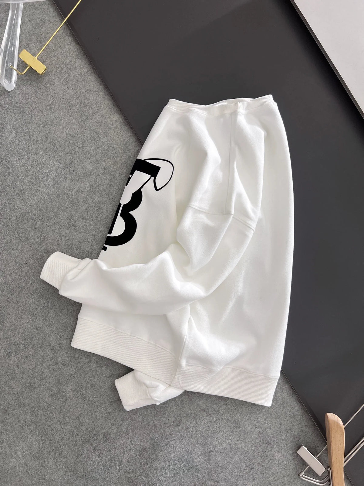 New printed pullover round neck hoodie