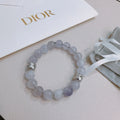 Multi element agate and Thai silver style bracelet