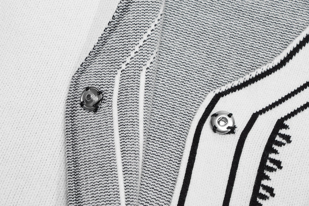 Autumn and winter graffiti wool sweater jacket