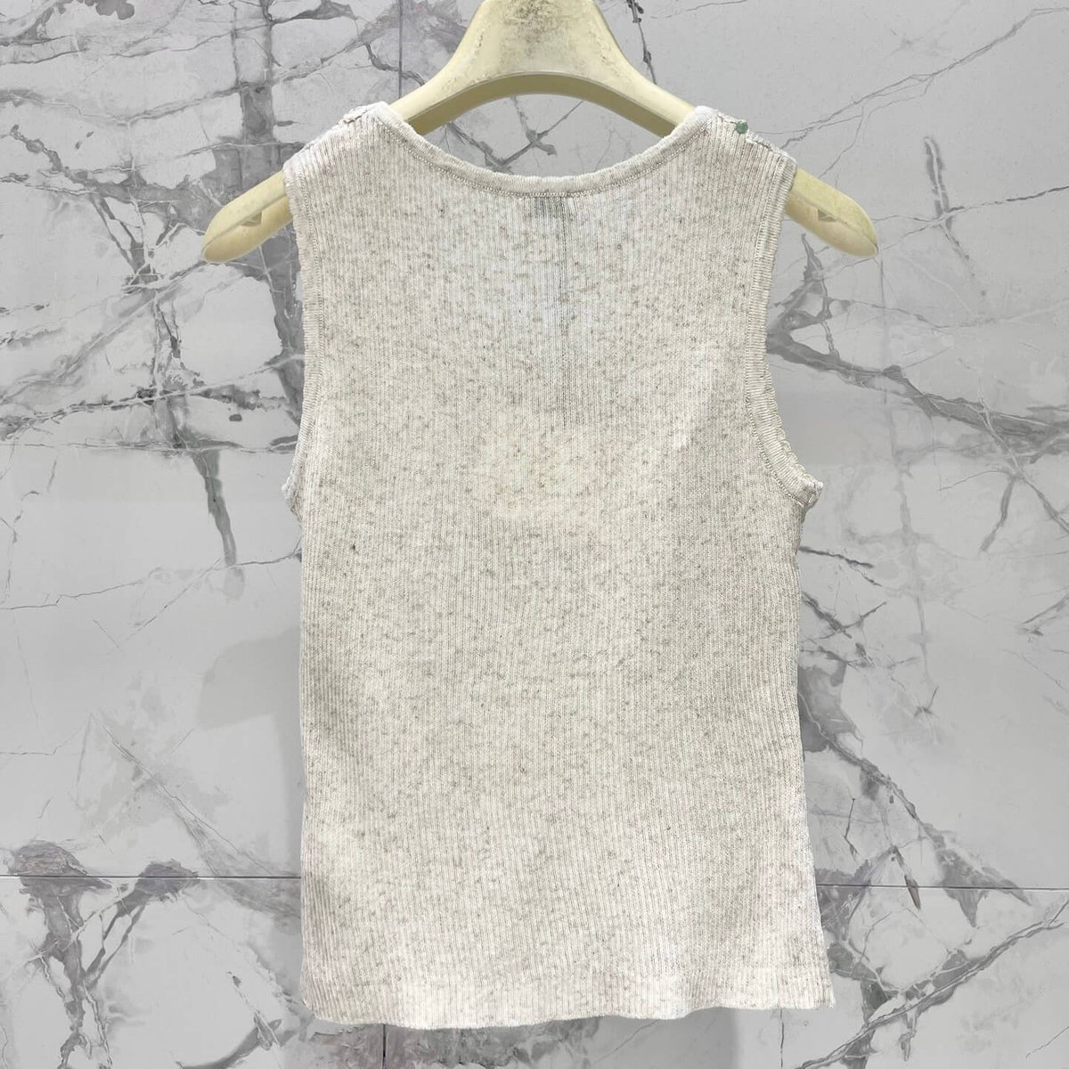 Slim-Fit Colorblock Sleeveless Shell Top