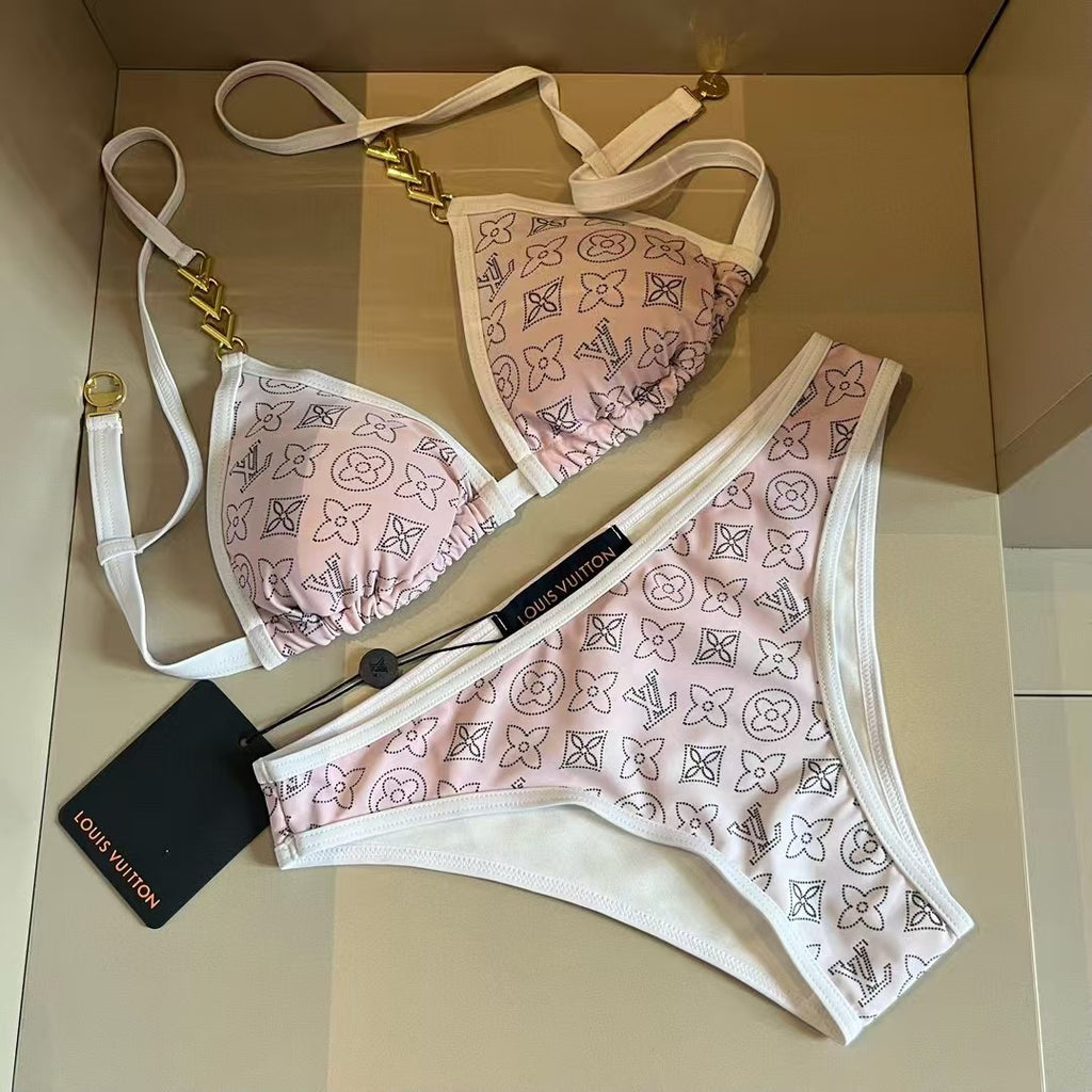 New strap split swimsuit