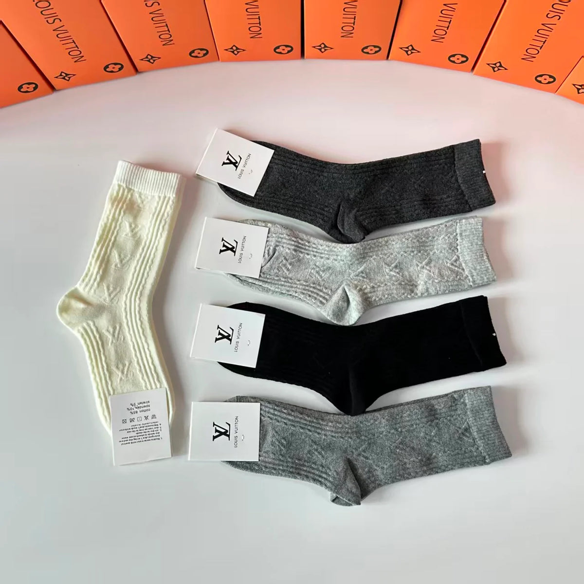 New cashmere pile socks