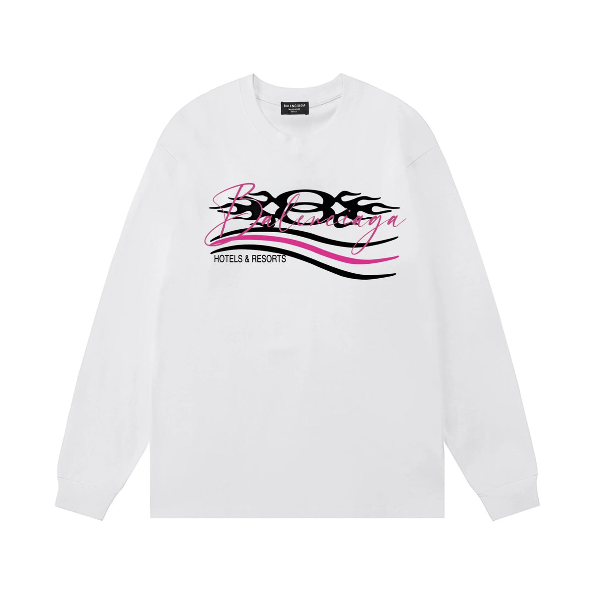 Wave letter logo, unisex long sleeved design