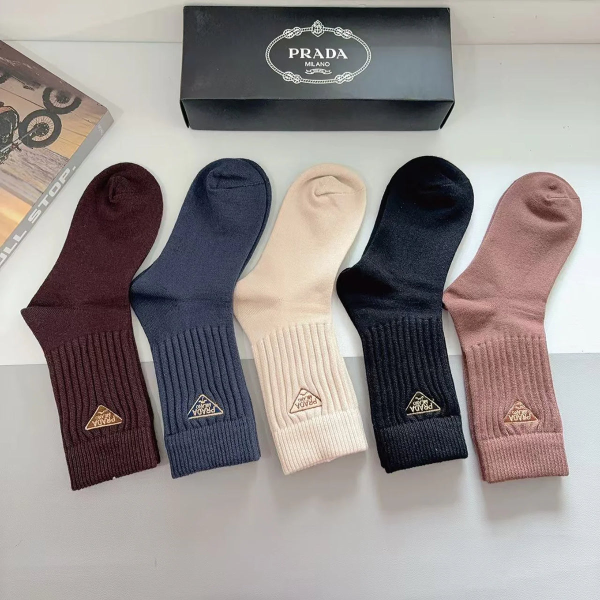 New Embroidered Long Socks