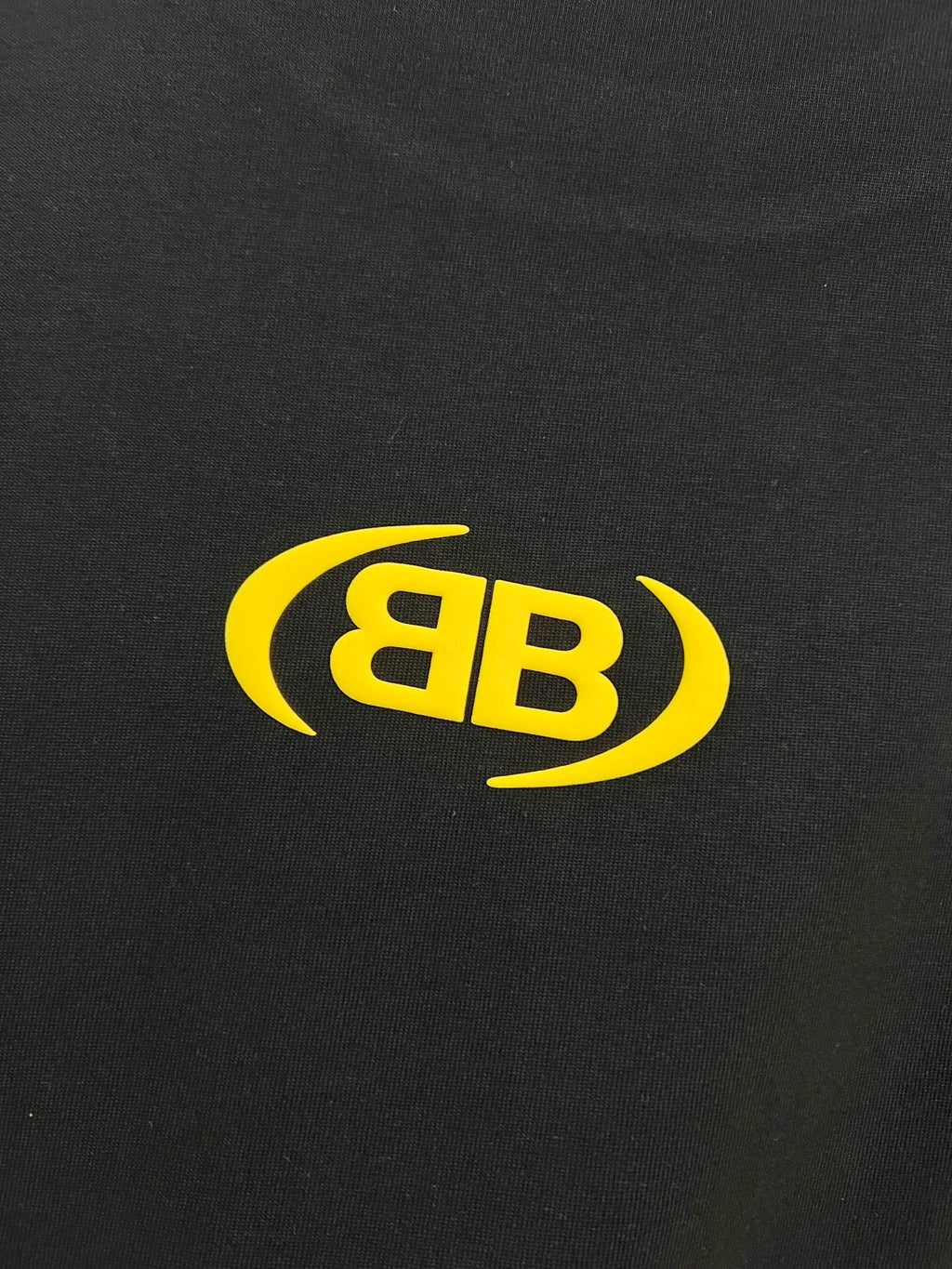 Foam offset small letter round neck T-shirt