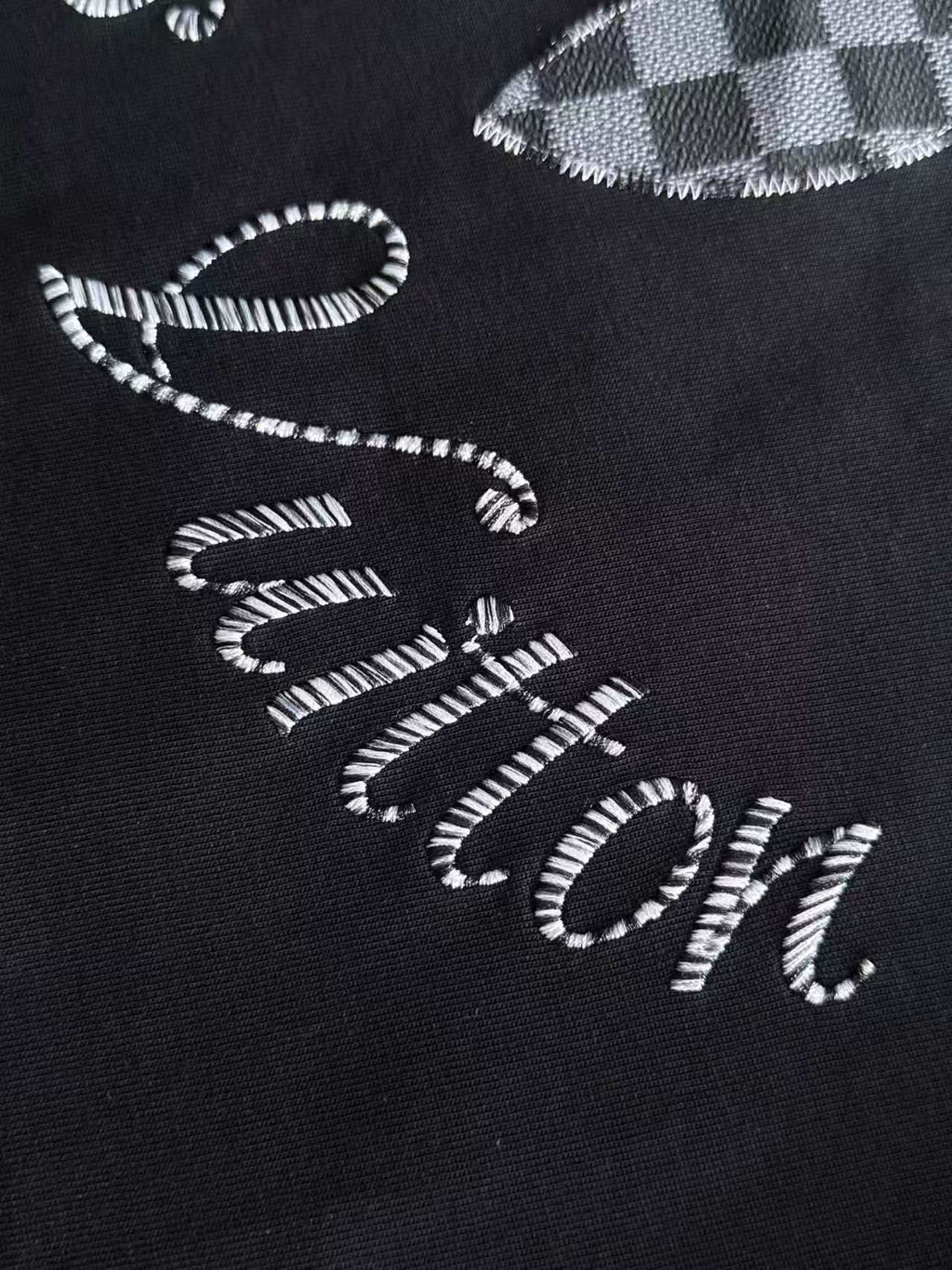Embroidered clover hoodie