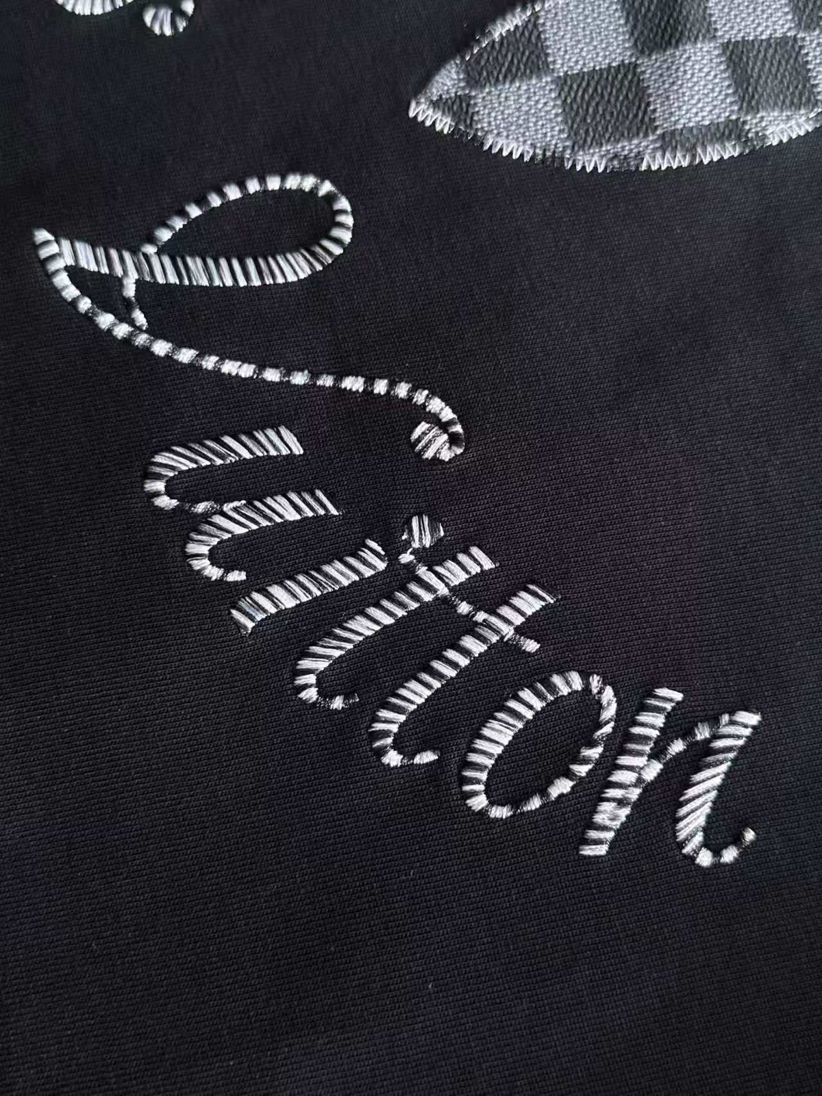 Embroidered clover hoodie