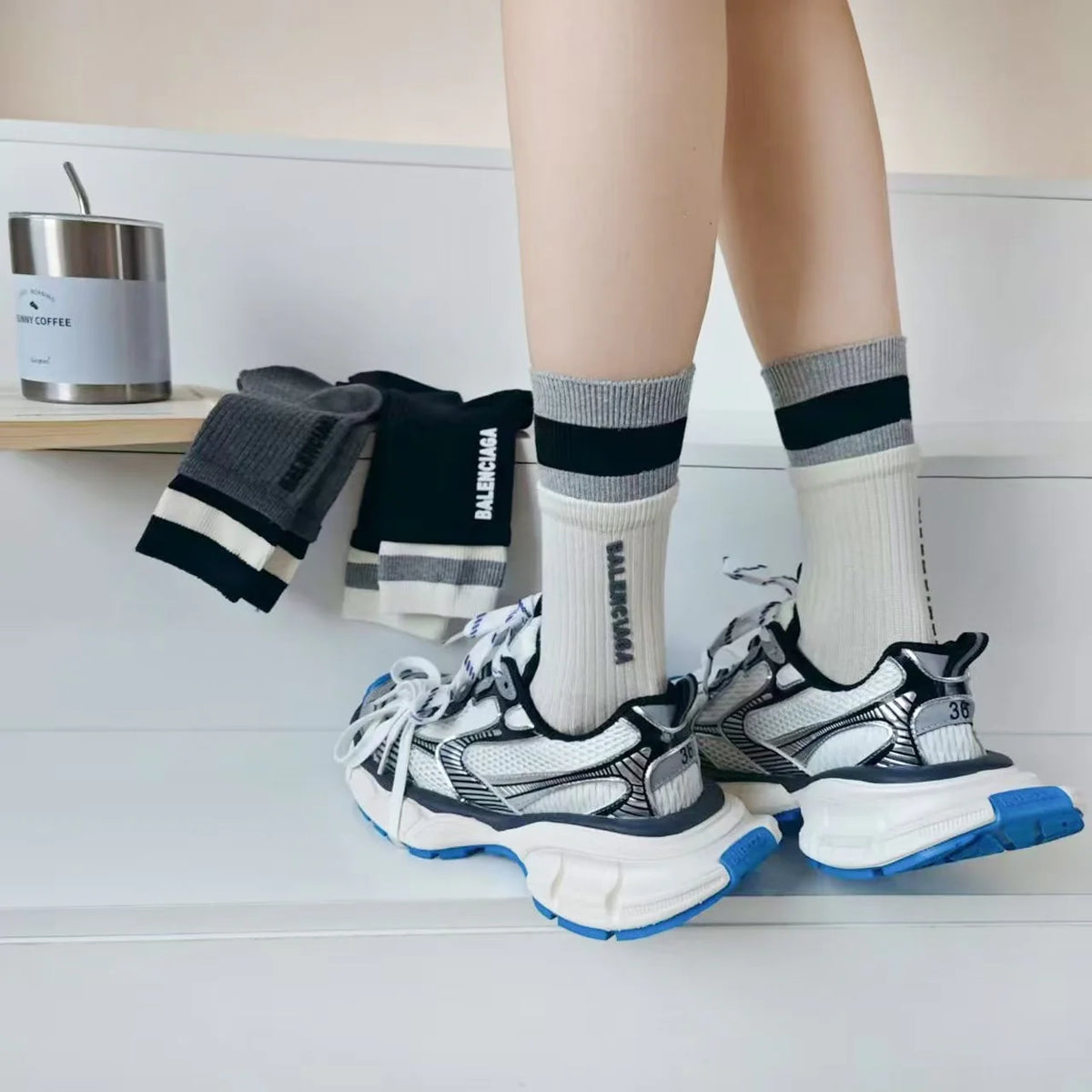 New silicone letter socks