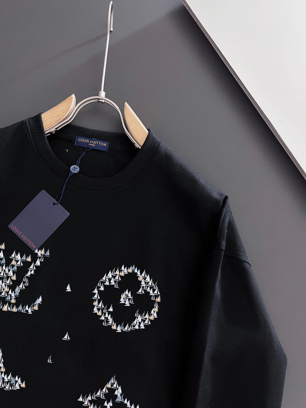 New printed pullover round neck hoodie