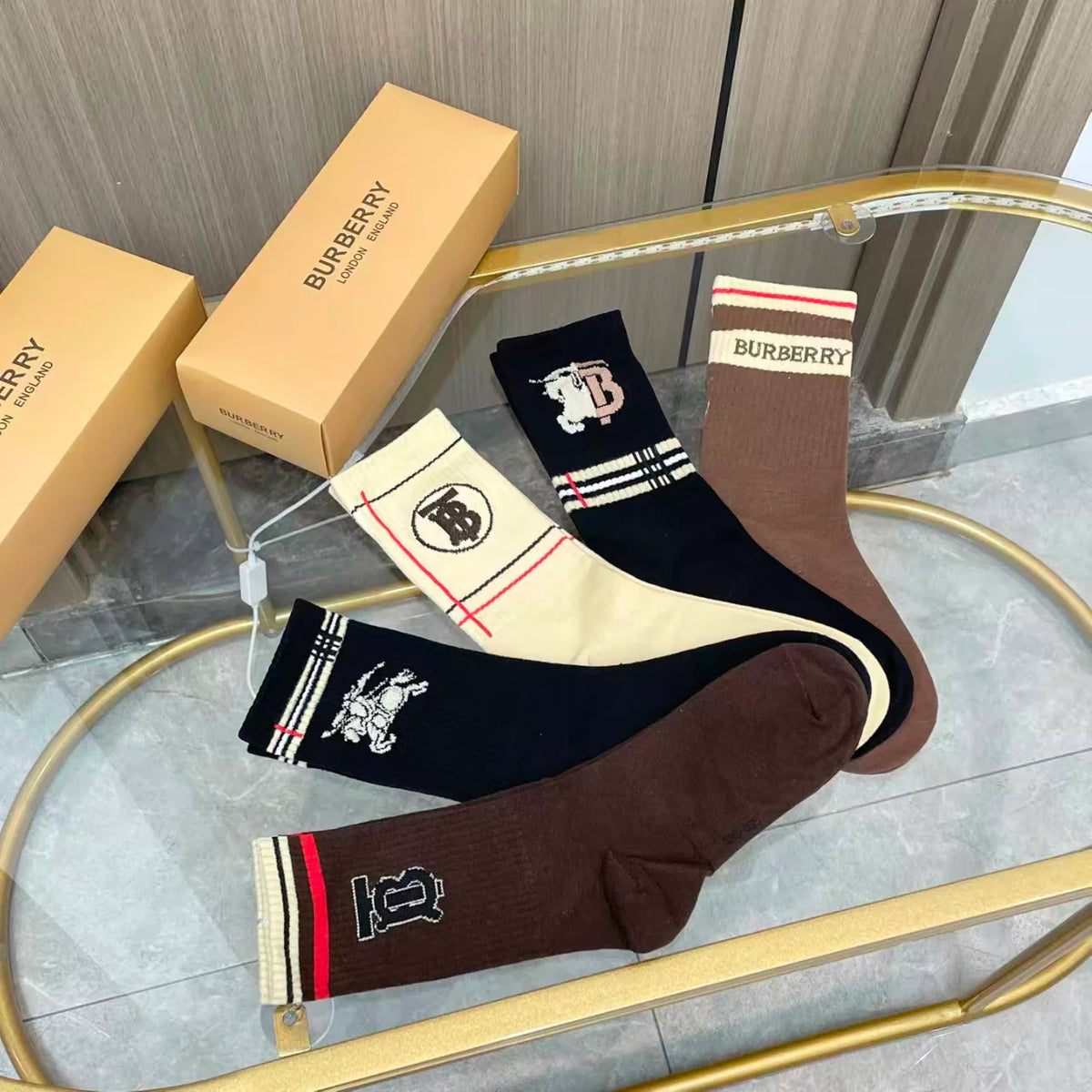 New Embroidered Socks