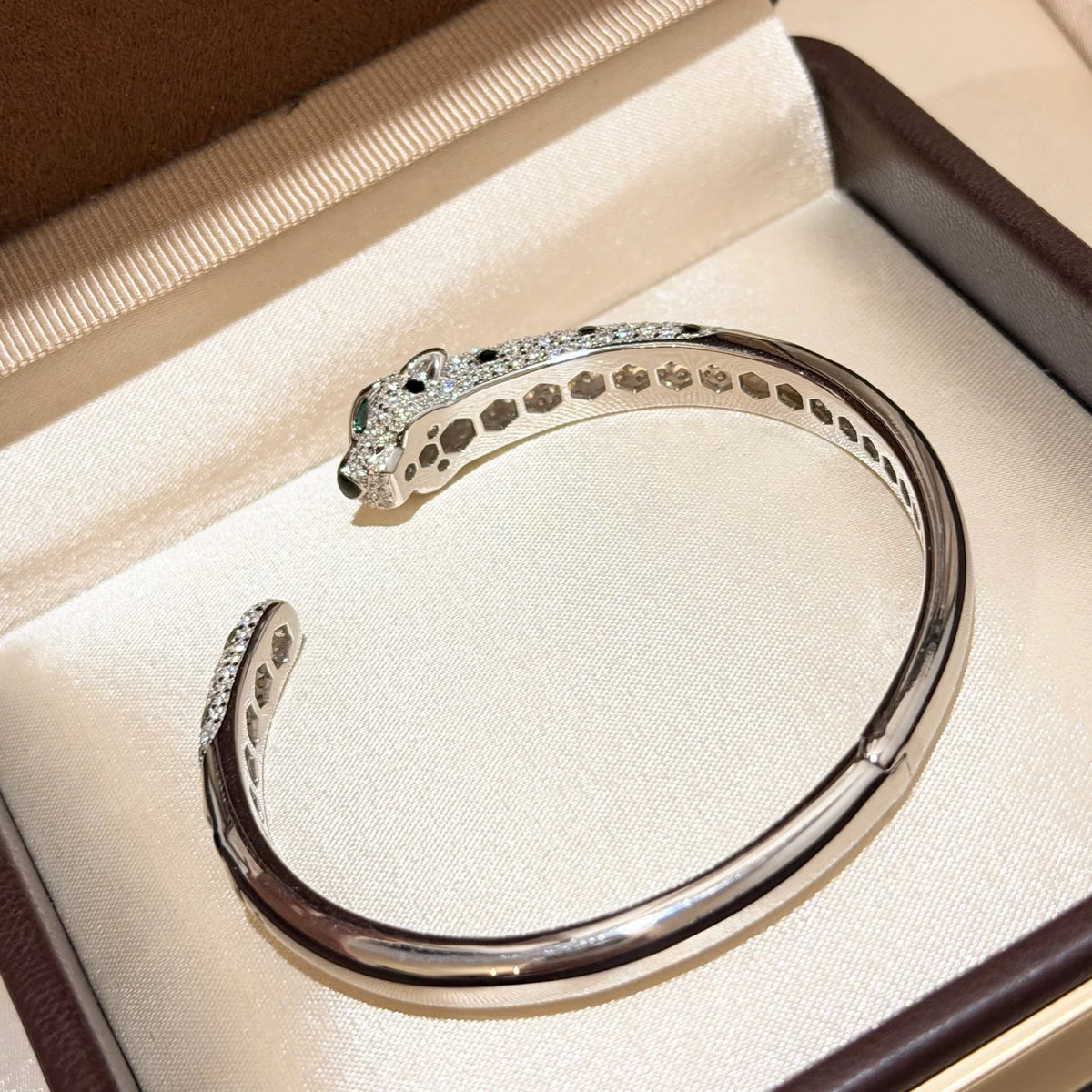 Spotted Leopard Open Bracelet