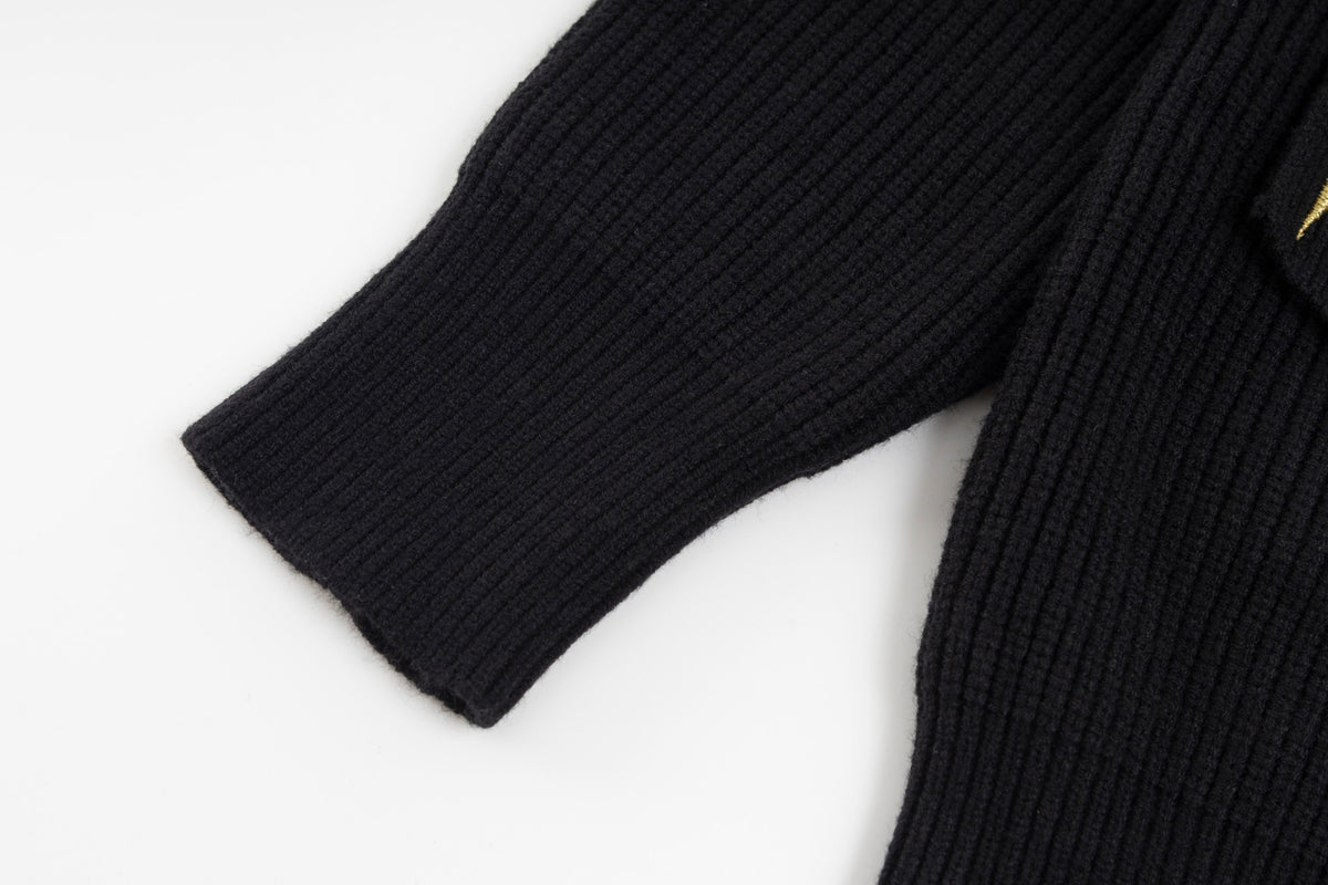New embroidered logo wool knitted sweater sweater
