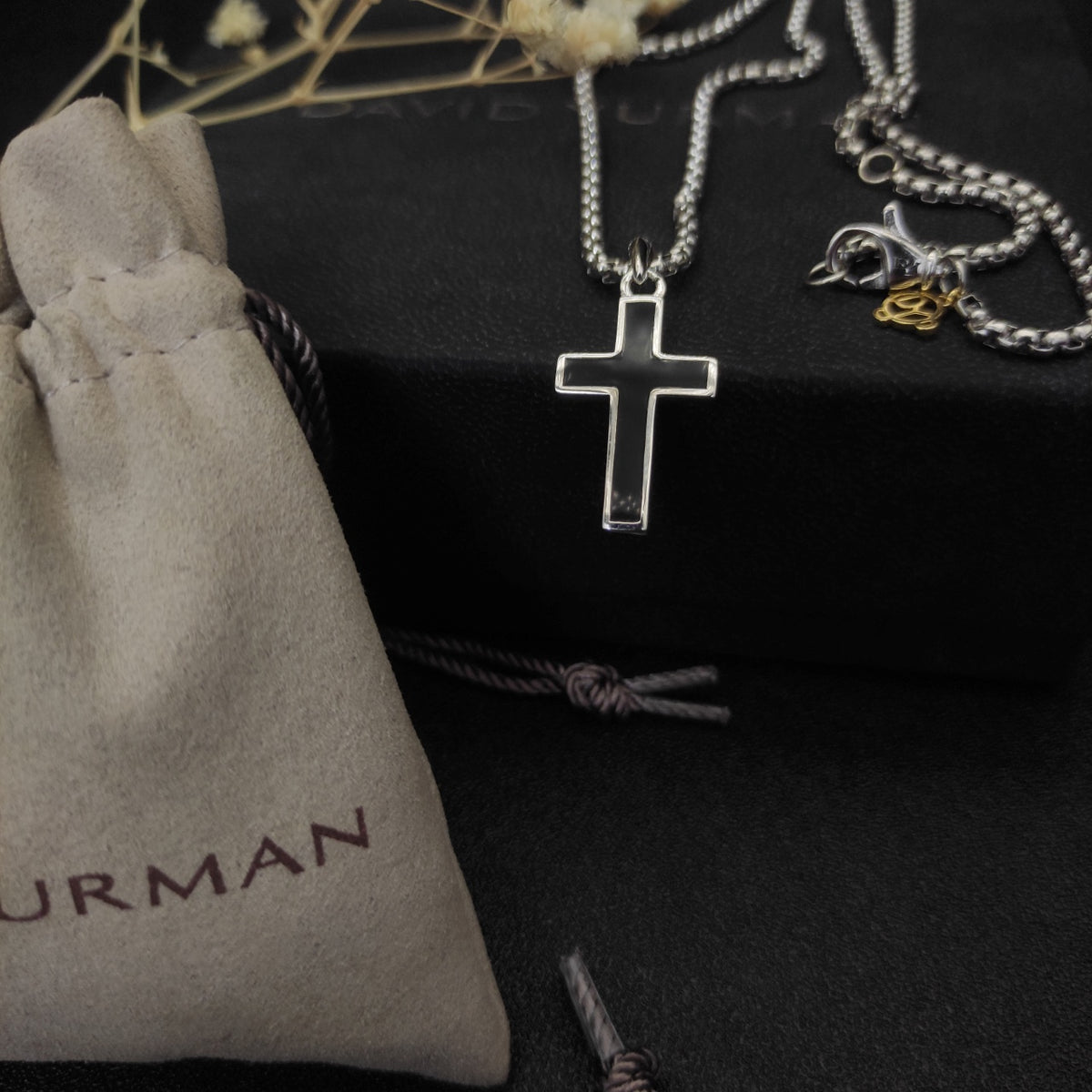 Black Cross Necklace