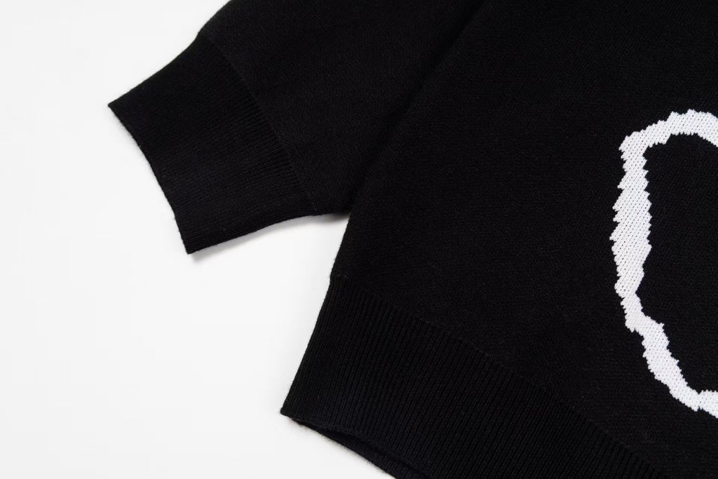 War horse knitted round neck sweater