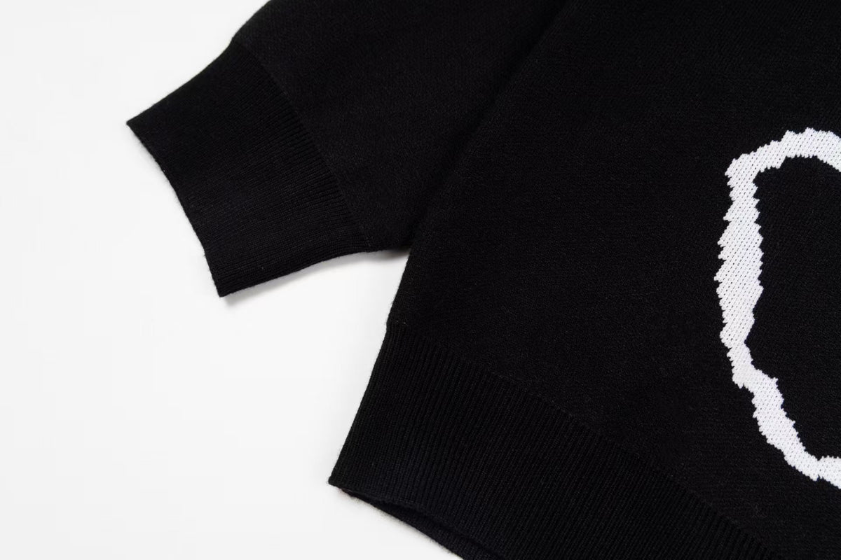 War horse knitted round neck sweater