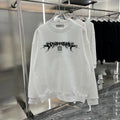 Spring and Autumn New Graffiti Pattern Round Neck Hoodie Casual Sweatshirt