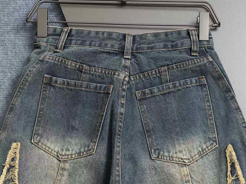 New denim shorts