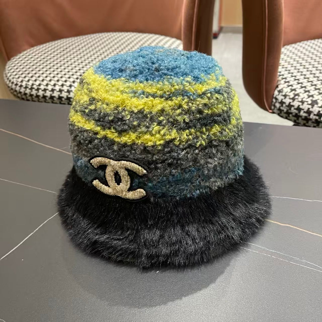 New Rainbow Knitted Basin Hat