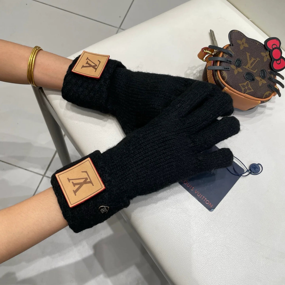New autumn and winter wool knitted gloves 🧤