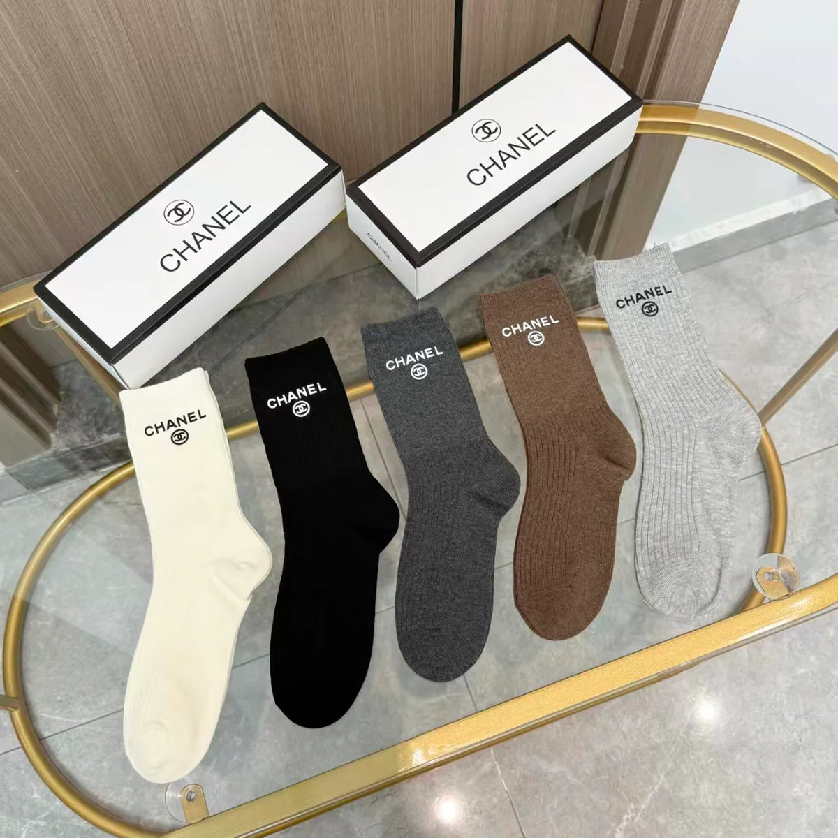 New letter high socks