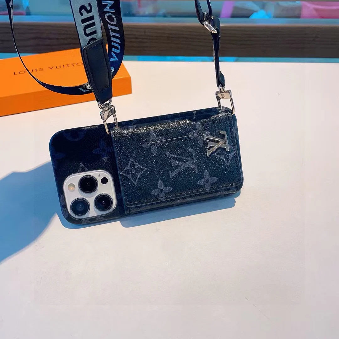 Three fold card holder phone case