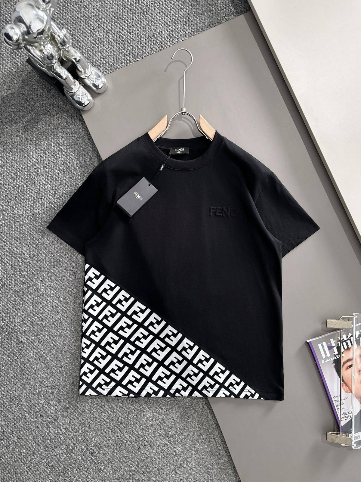 Half All-Over Print T-Shirt