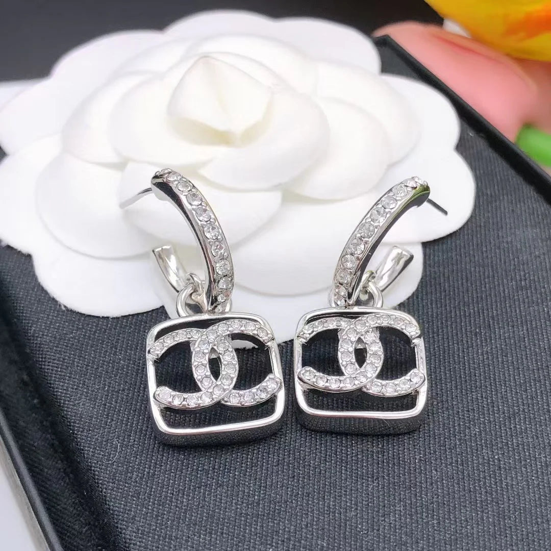 Diamond studded earrings