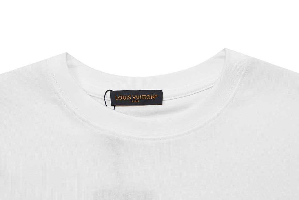 2026 new custom leather badge logo unisex short sleeved t-shirt