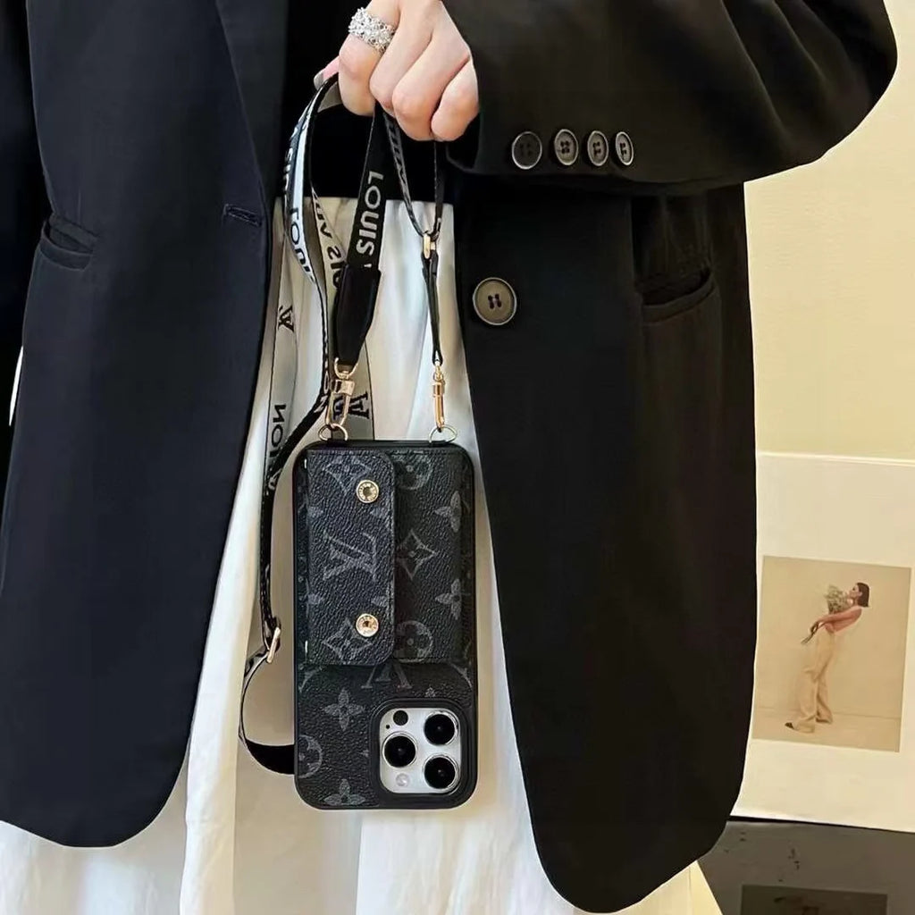 Crossbody card bag phone case
