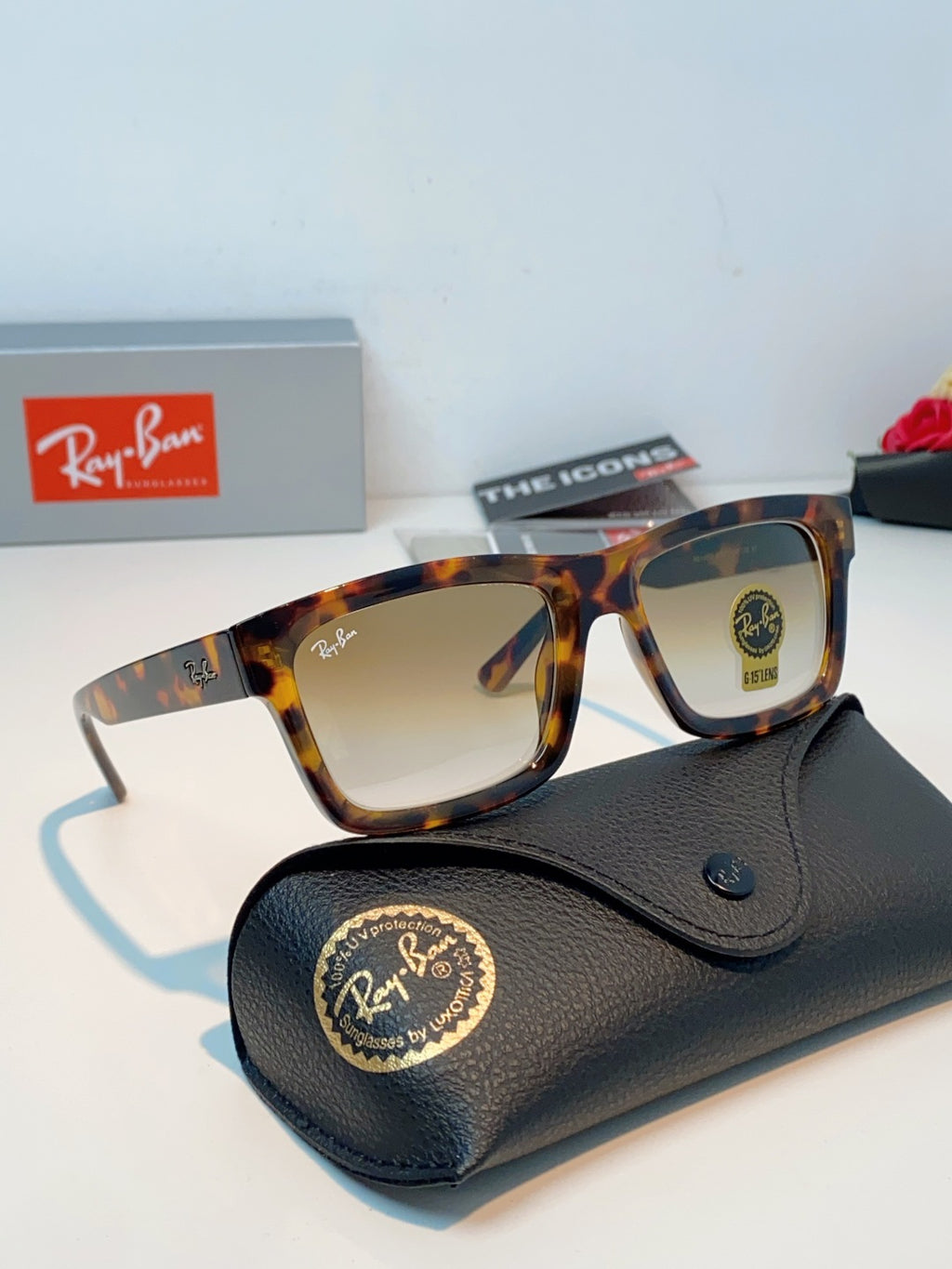 High quality tempered glass sunglasses for men