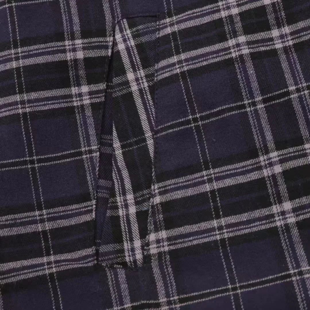 New plaid cloth letter jacket