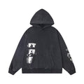 New illustration printed hooded sweatshirt