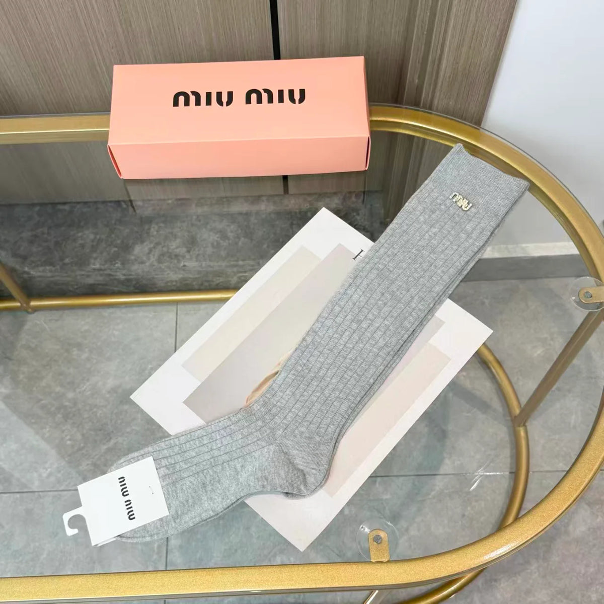 New letter calf socks