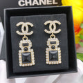 Perfume bottle earrings