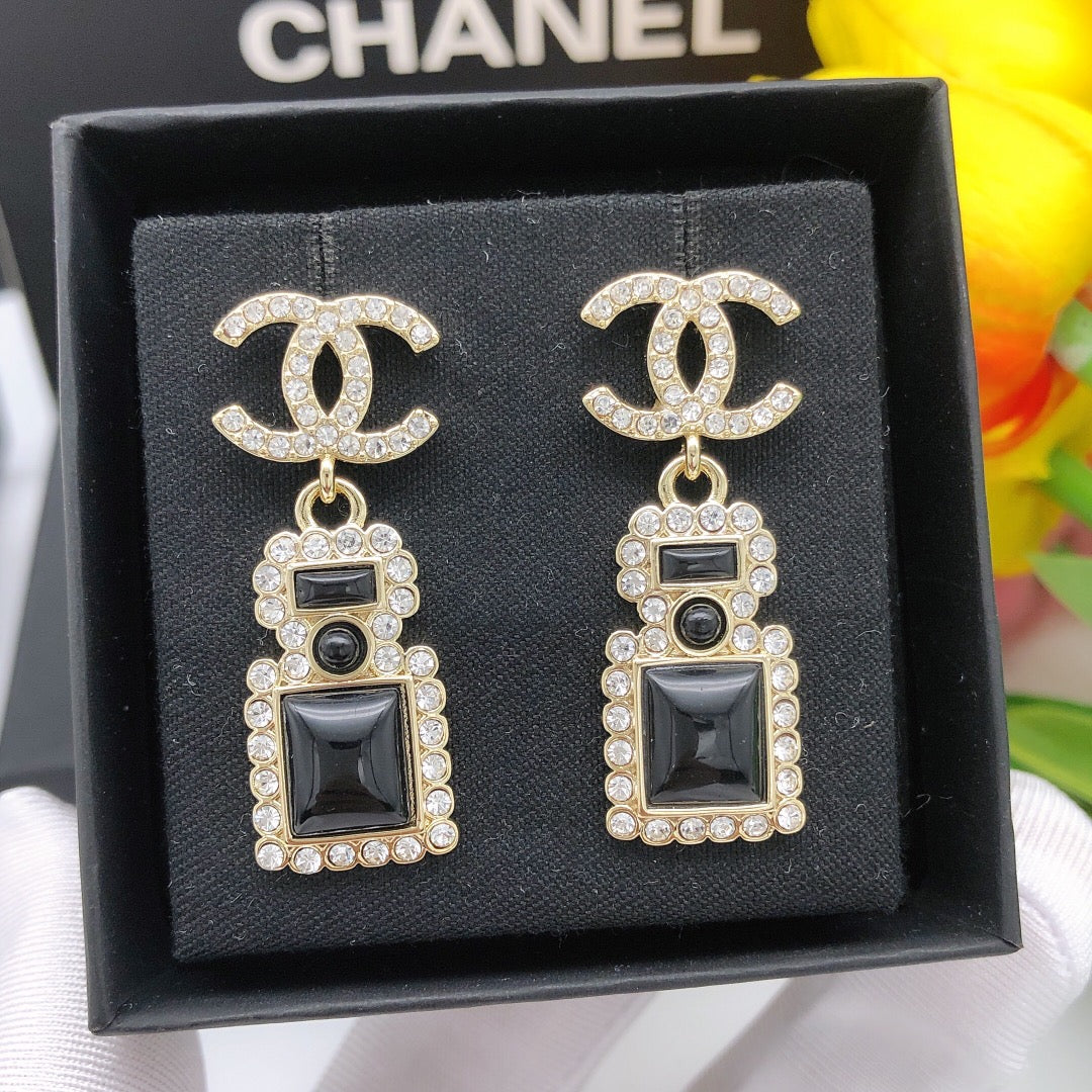 Perfume bottle earrings