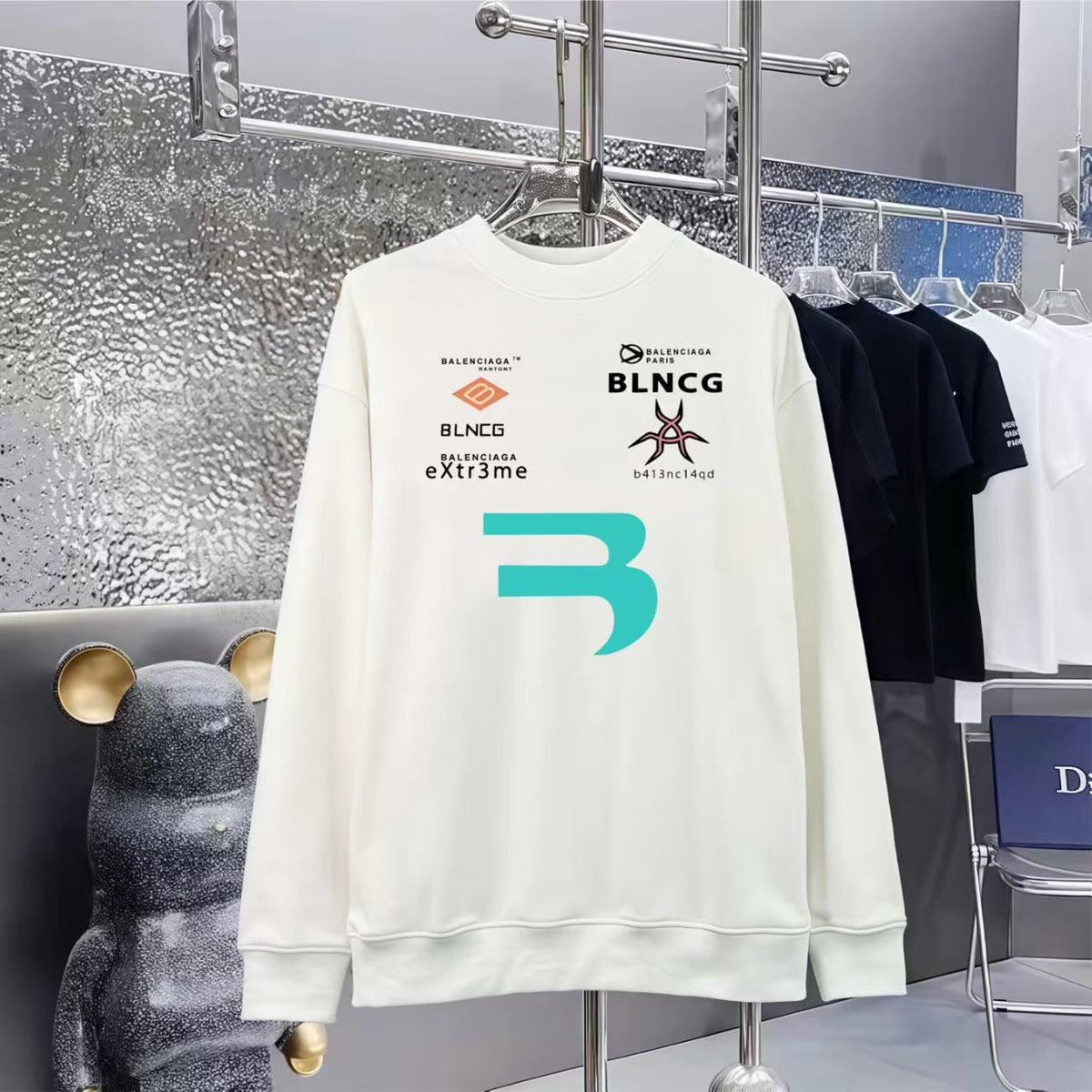 New letter printed hoodie