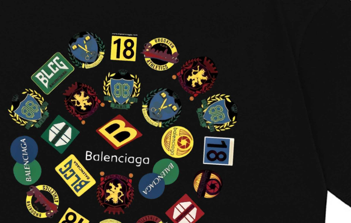2026 New Multi Element Letter Printed Logo Men's and Women's Short sleeved T-shirt