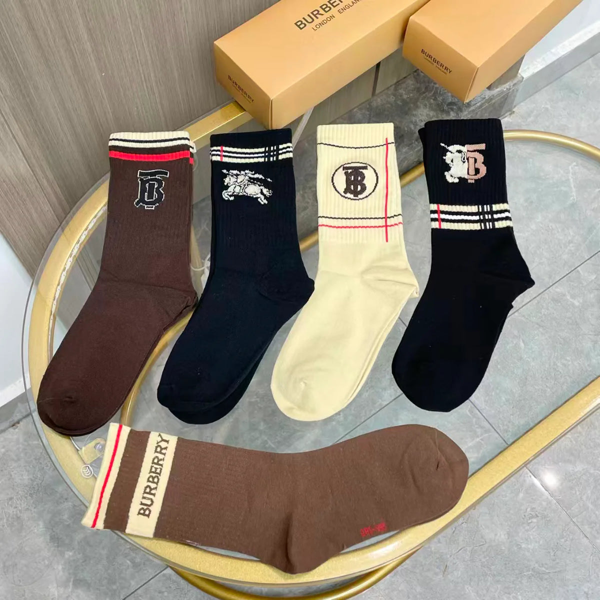 New Embroidered Socks