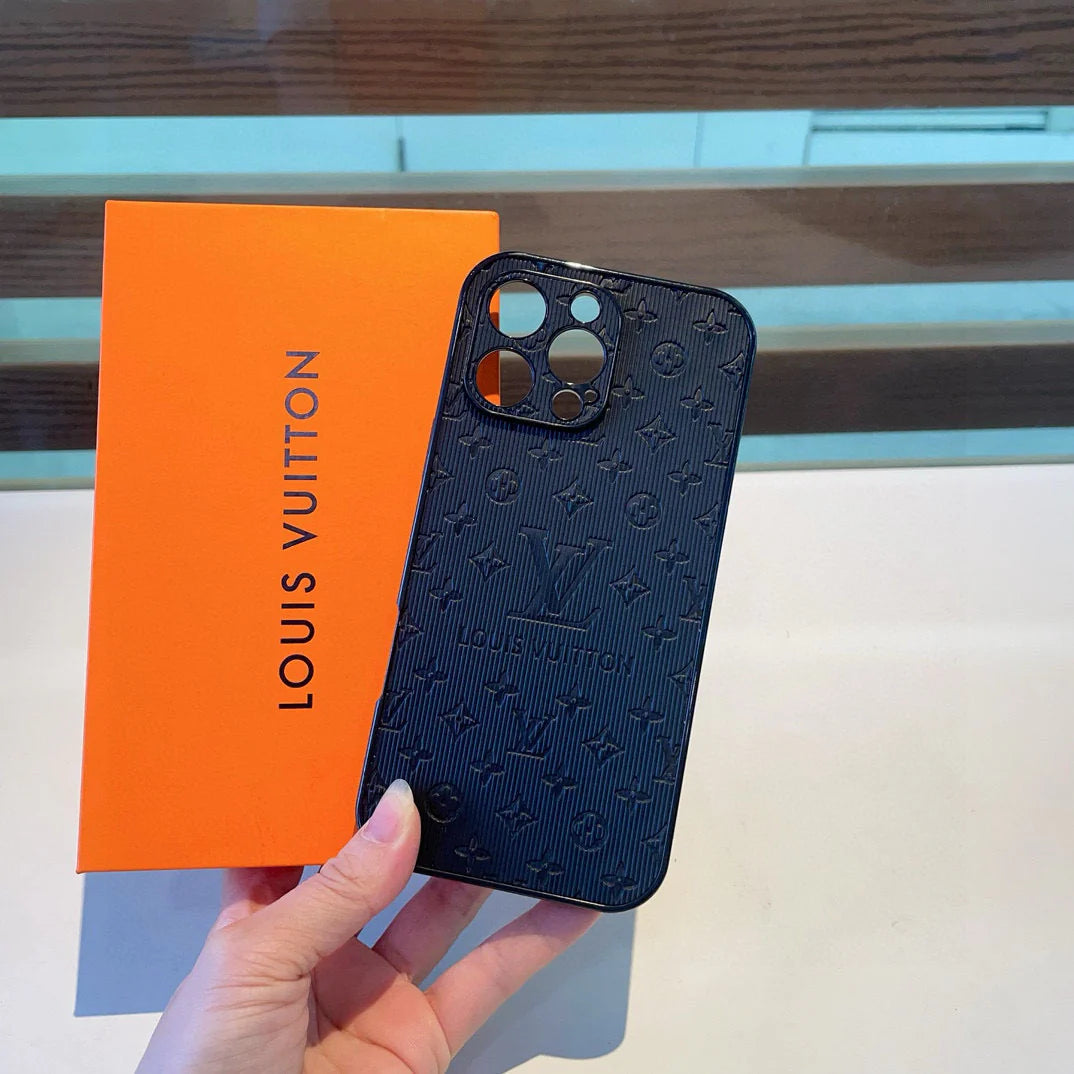 Vertical side sticker fully wrapped perforated phone case