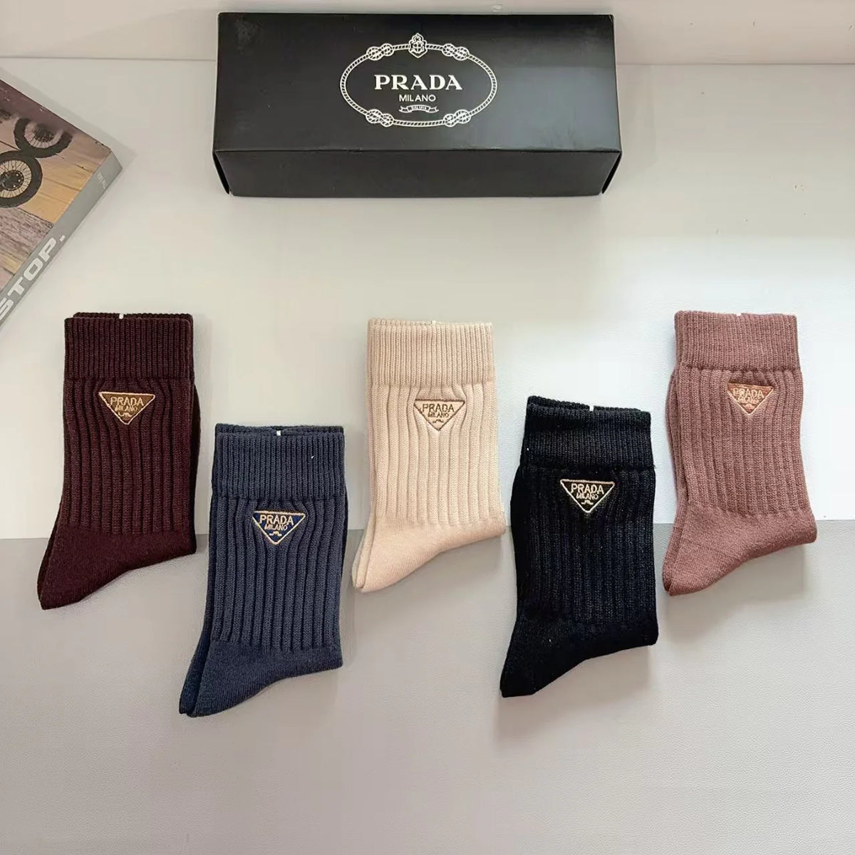 New Embroidered Long Socks