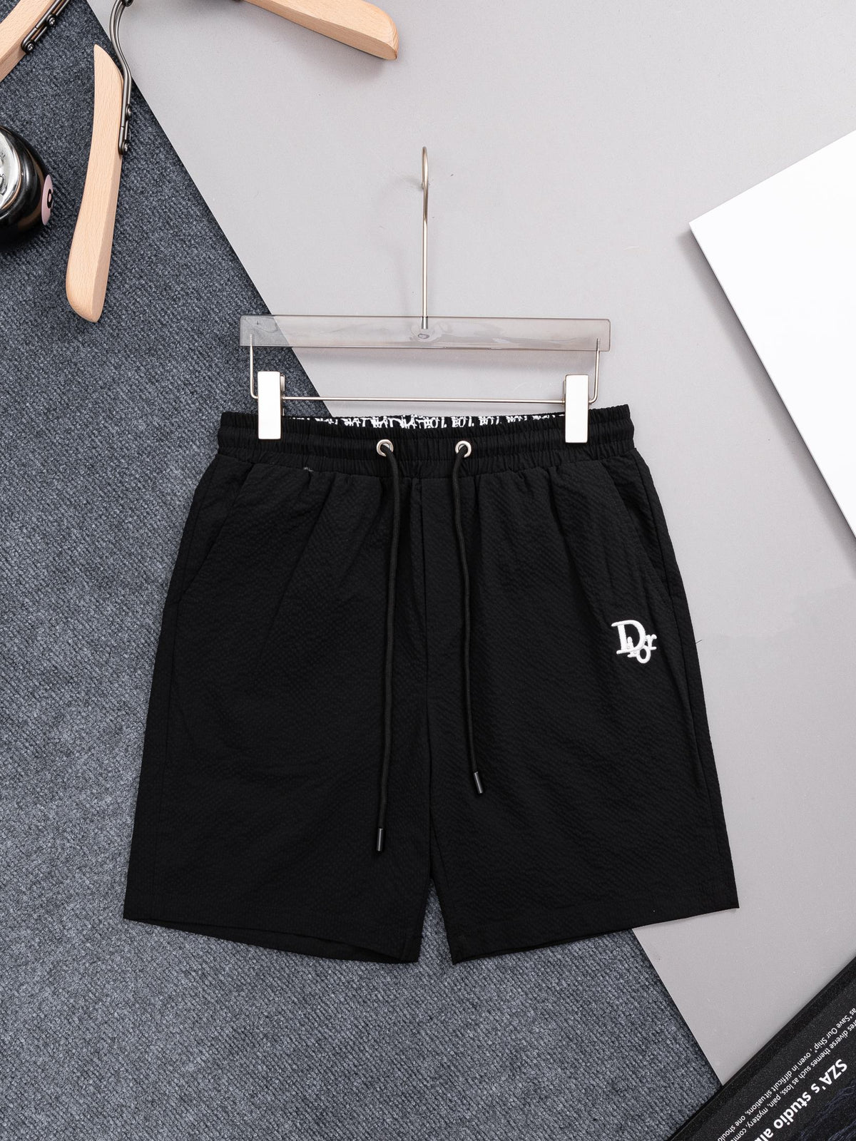 New waffle milk silk quick drying beach shorts
