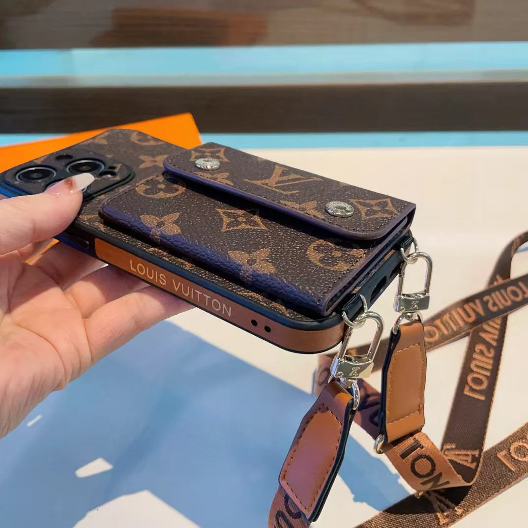 Crossbody card bag phone case
