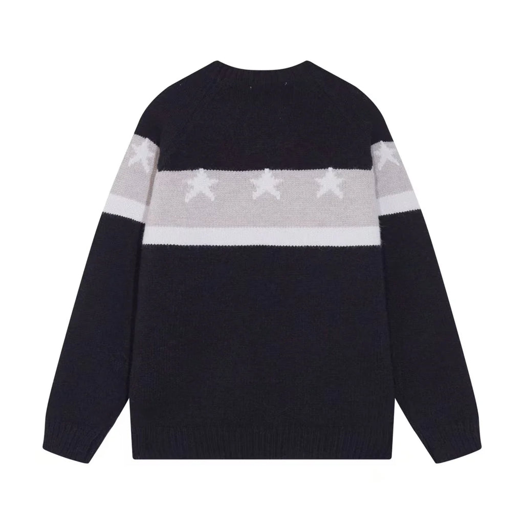 New chest striped jacquard sweater