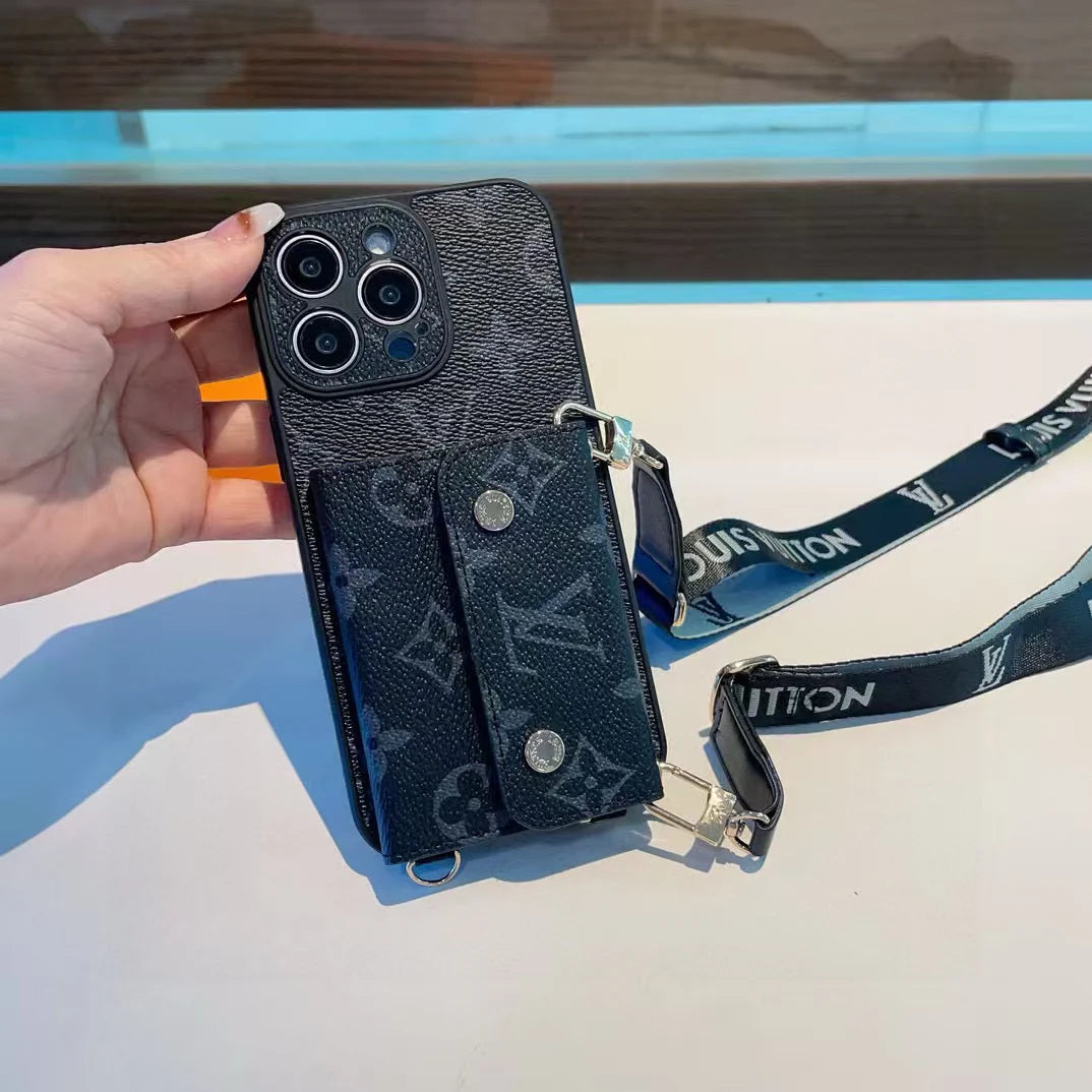 Crossbody card bag phone case