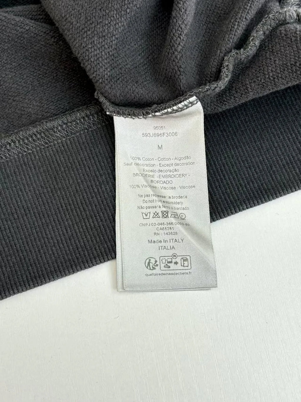 Printed round neck hoodie