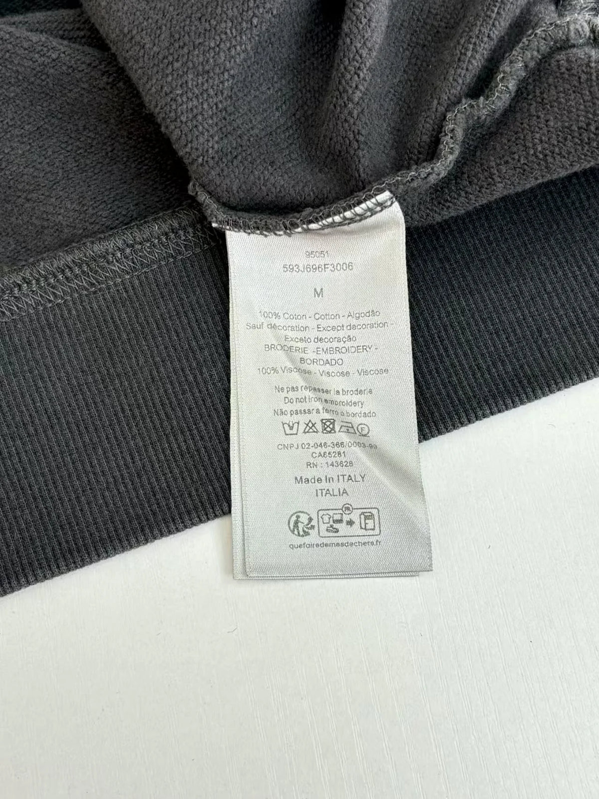 Printed round neck hoodie
